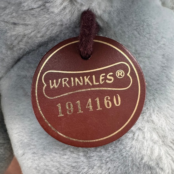 Ganz Wrinkles Plush Dog Puppy Stuffed‎ Animal Toy Blue Eyes Vintage 1981 Works! - Picture 6 of 8